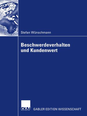 cover image of Beschwerdeverhalten und Kundenwert